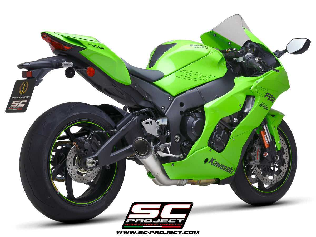 SC-Project Slip-On S1 + tubo de reemplazo KAT Kawasaki ZX-10 R/RR (21-25) K38A-DET41T 