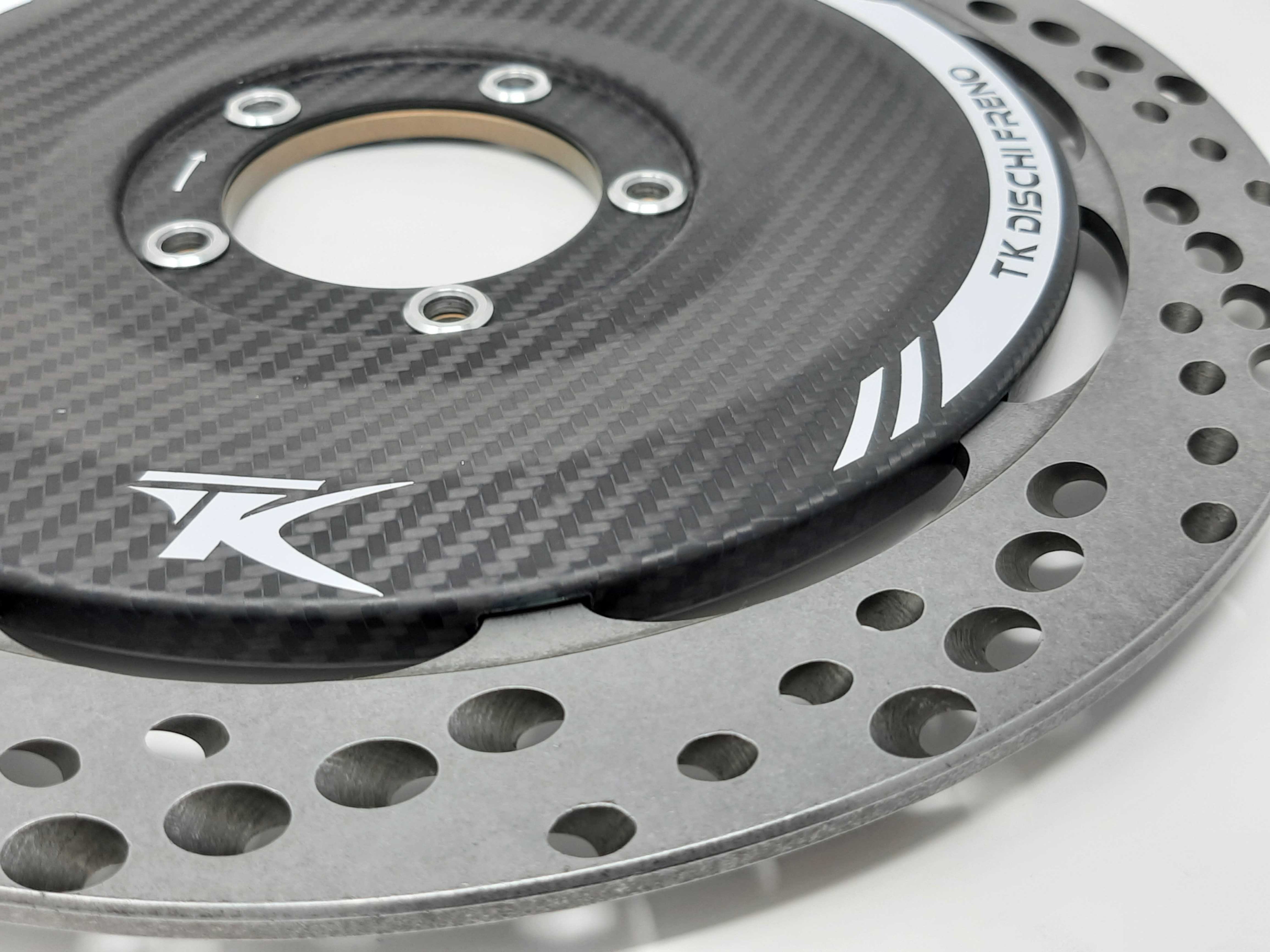 TK Discos de freno de carbono cubiertas de disco de freno Ducati Panigale V4 R (19-24) 