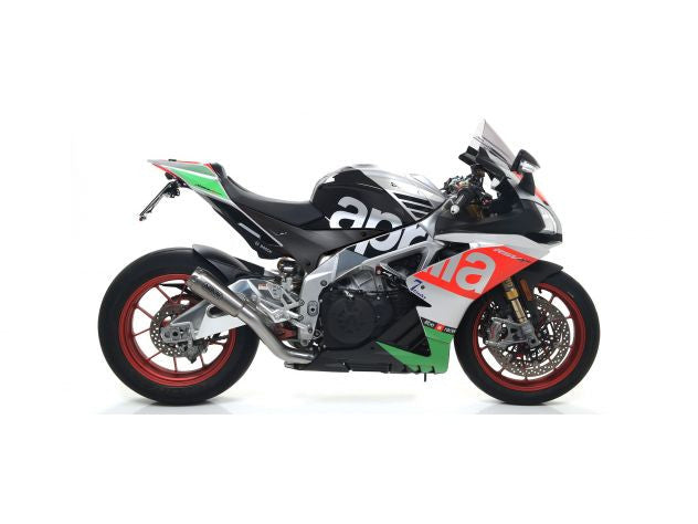 Kit de escape Arrow Slip-On Pro-Race de acero inoxidable para Aprilia RSV4/RR/RF (17-18) 71214PRI 