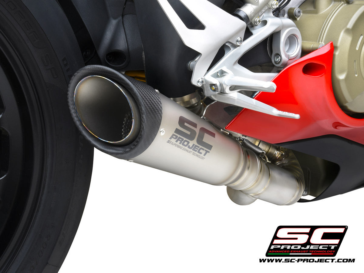 Sistema de escape SC-Project semi-completo S1 Ducati Panigale V4/S (2021) D26C-LT41T 